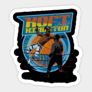 Kofi Kingston Flying Sticker